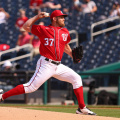Stephen_Strasburg_pitching_in_the_first_inning_from_the_Washington_Nationals_vs._Atlanta_Braves_at_Nationals_Park,_April_7th,_2021_(All-Pro_Reels_Photography)_(51105688158)