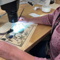Conservation of an 18th Century Botanical Painting on Parchment - Mobile Botanical Gardens