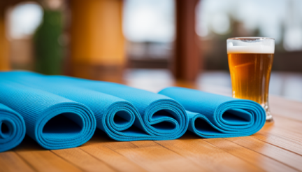 2357351241 A highly detailed close-up of a yoga mat next to a xl-beta-v2-2-2