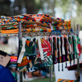 free-photo-of-motley-hats-at-the-exhibition-at-the-market