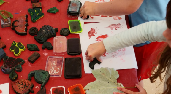 Family Art Workshop- Garden Table Runner