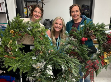 Holiday Wreath Decorating
