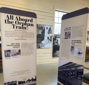 ALL ABOARD THE ORPHAN TRAIN TRAVELING EXHIBIT