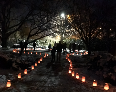 Winter Solstice Labyrinth Walk and Conifer Tour enhanced