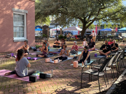 Yoga at the Market