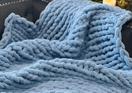 Hand Knit Chunky Blanket Workshop enhanced