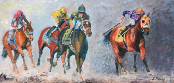 Matisoff-Sharon-The-Four-Horsemen-Oil-15x30-2500-1024x495