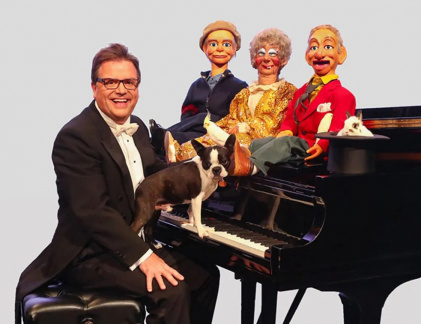 Todd Oliver and Irving the Talking Dog