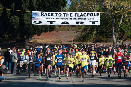 Race to the Flagpole