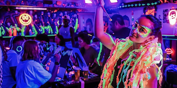 Neon Painting Techno Painting