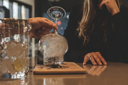 Knitting and cocktails