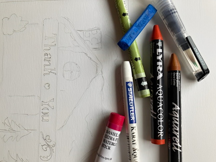 Introduction to Watercolor Crayons