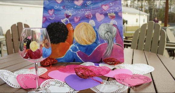 Galentine's Paint &amp; Sip
