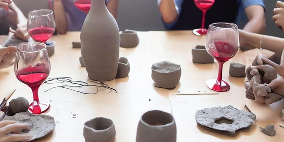 Montreal Pottery and Wine Workshop