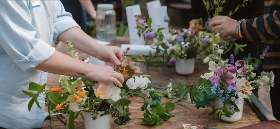 GALentine's Day Floral Arranging