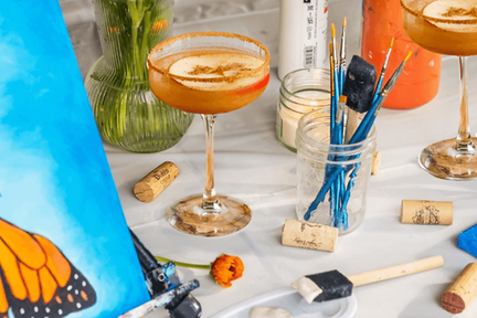 Spring Sip n' Paint Cocktail Party