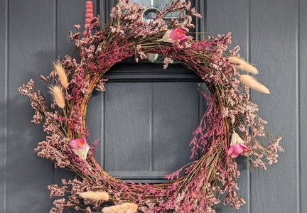 Dried Flower Wreath Making