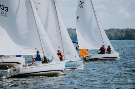 Sail boat Racing on Lake Murray
