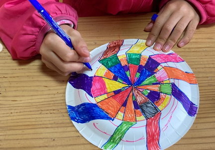 Fun Craft Room Paper Plate Top