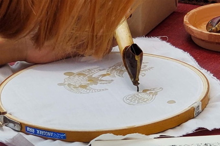 Batik Hoop Art