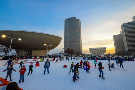 The Empire State Plaza Ice Rink
