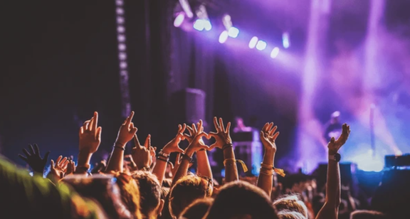 Large Live Concert Stock