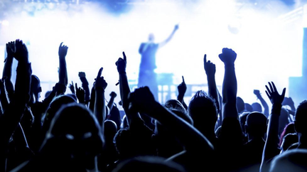 Large Live Concert Stock