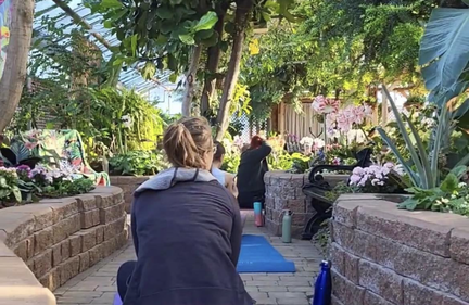 Regina Floral Conservatory Yoga
