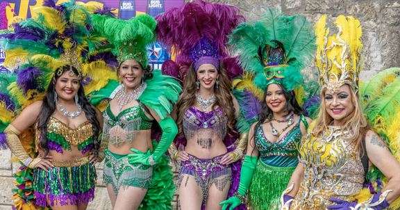 San Antonio River Walk Mardi Gras