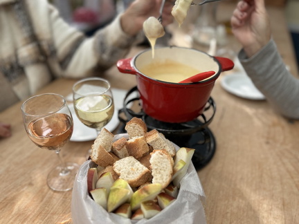 Cheese Fondue with the Village Cheese Shop
