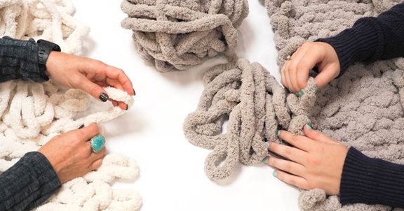 Chunky Knit Blanket Workshop