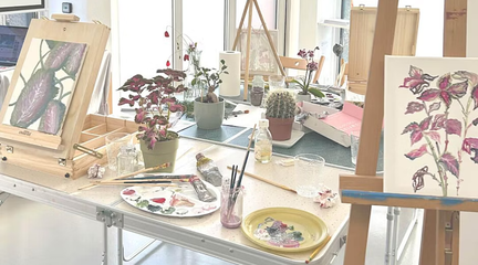 Corso di pittura ad olio con le piante