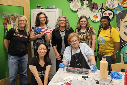 Crushed Glass Resin Mixed Media Class
