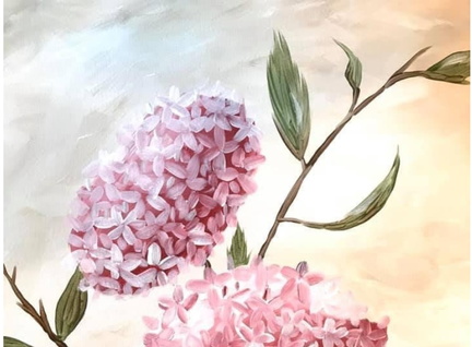 Hydrangea Sip &amp; Paint
