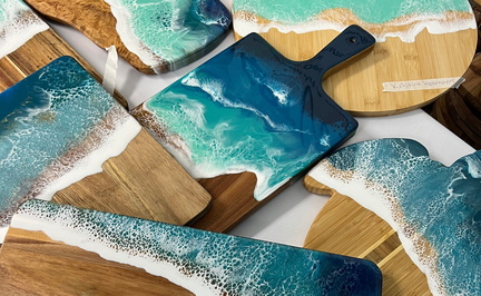 Resin Art Workshop Charcuterie Board