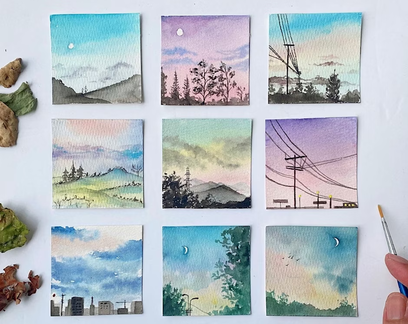 Watercolor Skies and Cloud Workshop