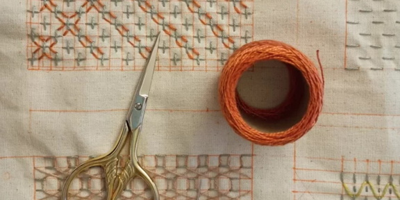 Introdução ao bordado hitomezashi