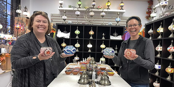 Oakville Mosaic Lamp Making