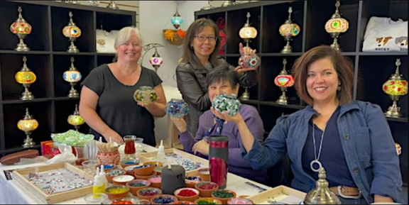 Oakville Mosaic Lamp Making