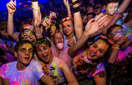 uv drip glow paint rave