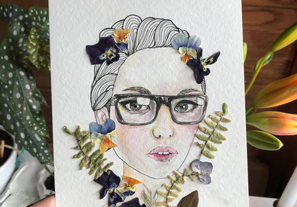 Ink and Dried Flower Workshop
