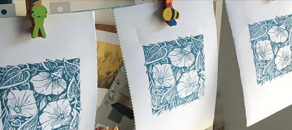 Spring Floral Eve Linocut Workshop
