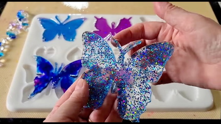 Whimsical Butterfly Resin Pour