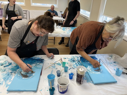 Pour Painting Blue and Gold with Cindy Strouse