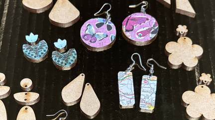 Decoupage Earrings