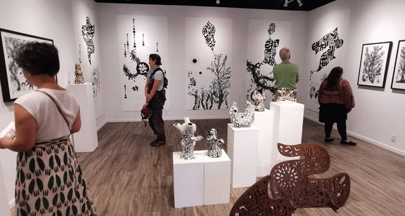 Art of Words Reception in the City Gallery