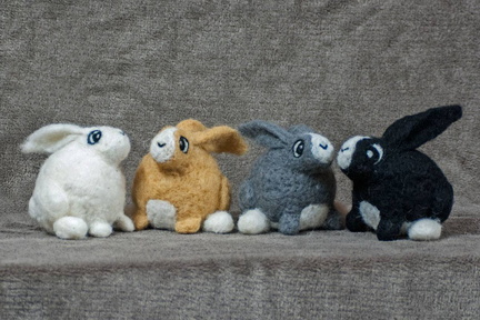 Bunnies Needle Felting Workshop