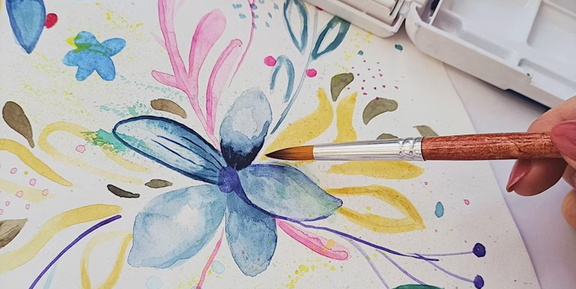 Watercolor Flower Pattern
