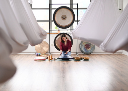 aerial hammock sound bath