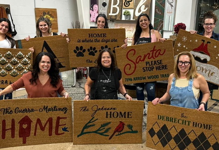 Muffins &amp; Mimosas Doormat Class